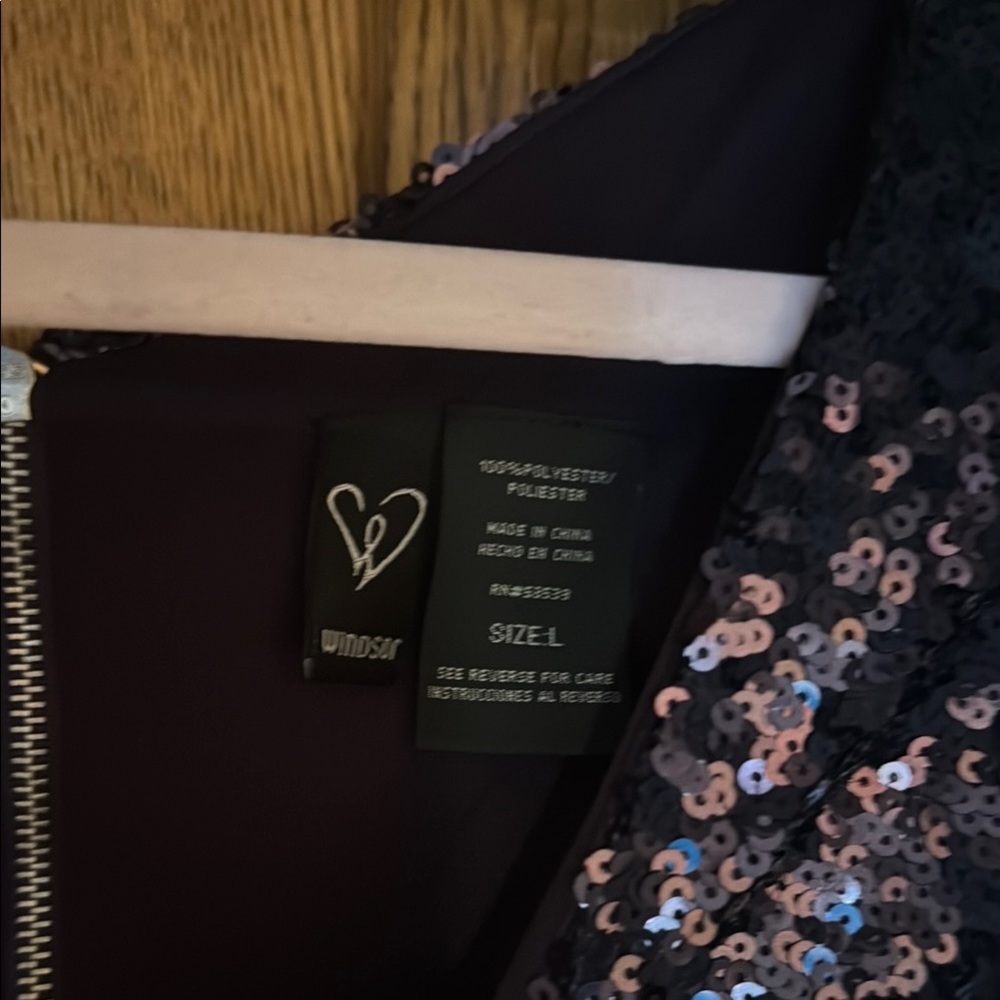 Sequin Black Dress - Picture 2 of 3
